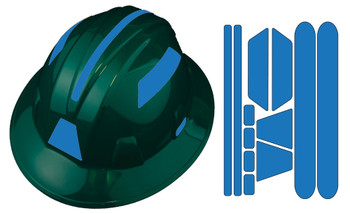 Viz-Kit Reflective Universal Hard Hat Visibility Kits: Geometric Blue 1/Pack - LHTL658BU