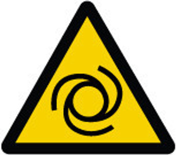 ISO Warning Safety Label: Automatic Start-Up (2011) 4" Adhesive Dura-Vinyl 5/Pack - LSGW1484