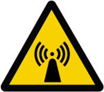 ISO Warning Safety Label: Non-Ionizing Radiation (2011) 2" Adhesive Dura-Vinyl 10/Pack - LSGW1762