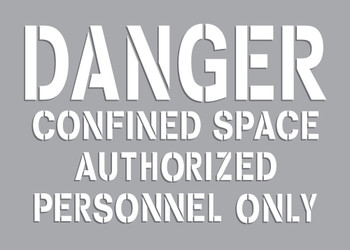 Danger Stencil: Authorized Personnel Only 7" x 10" 1/Each - CST714