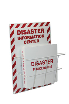 Safety Sign: Disaster Information Procedure Centers English 20" x 15" 1/Each - EMC205