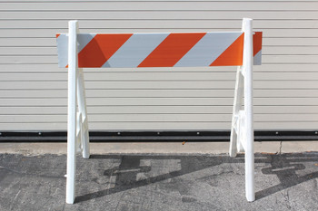 Barriers & Barricades: A-Frame Plastic Barricades Type II 8-FT 1/Each - FBA629