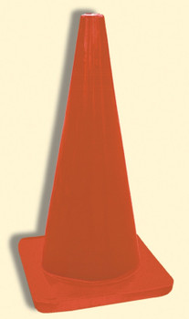 Traffic Cones: Standard (All Red/Orange) 18" high - 3 lbs. 1/Each - FBC214