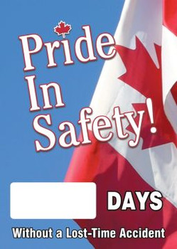 Accuform Digi-Day Magnetic Faces: Pride In Safety - _ Days Without A Lost Time Accident - SCC753