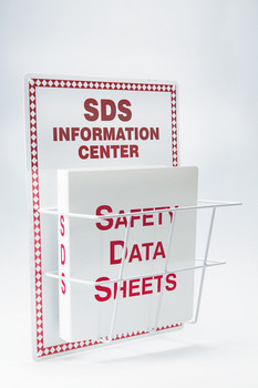 Basket-Style Aluminum Safety Data Sheet Center American English Board Only 20" x 15" 1/Each - ZRS408