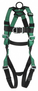 MSA V-FORM 10197434 Climbing Full Body Harness w/Qwik-Fit Leg Straps - Super Extra Large