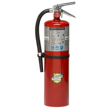 Buckeye 10 lb ABC Portable Fire Extinguisher w/ Auminum Valve & Wall Mount, 21"H x 7 3/4"W x 5 1/8"D, 4A:80B:C, 1/Each - 11340BE