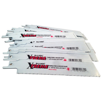 Disston Blu-Mol Xtreme Bi-Metal Demolition Reciprocating Saw Blades (Metal) (6489), 6" x 1" x 0.042", 20/Pkg - E0101332