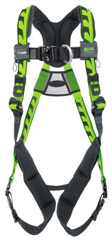 Miller AirCore Aluminum Hardware Green Harness w/Front D-Ring - Small/Medium - AAF-QCSMG