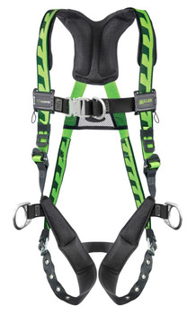 Miller AirCore Steel Hardware Green Harness w/Front & Side D-Rings - 2X/3X - ACF-TBD23XG