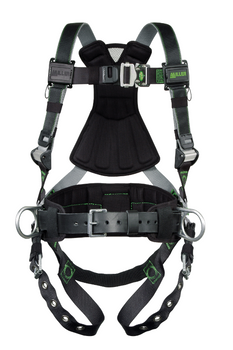 Miller Revolution DualTech Harness with Side D-Rings Tongue Leg Strap & Belt - 3X - RDT-TB-BDP/3XLBK