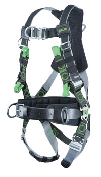 Miller Revolution DualTech Harness with Front & Side D-Rings Quick-Connect Leg Strap & Belt - 3X - RDTFDQCBDP/3XLBK