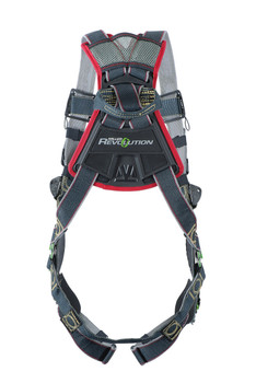 Miller Revolution Arc-Rated Kevlar/Nomex Harness with Front & Side D-Rings Quick-Connect Leg Strap & Belt - 3X - RKNARFDQCBDP/3XLBK