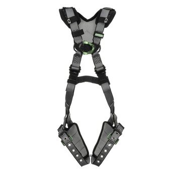 MSA V-FIT 10194892 Climbing Full Body Harness w/Tongue Buckle Leg Straps - Shoulder Padding - Extra Small