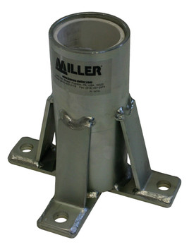 Miller DuraHoist Floor Mount Sleeve, 304 Stainless Steel - DH-7SS/