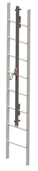 Miller 20 ft. Galvanized Steel GlideLoc Vertical Height Access Ladder System Kit - GG0020