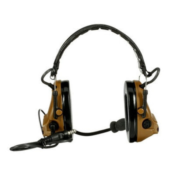 3M PELTOR ComTac V Headset MT20H682FB-47 CY - Foldable - Single Lead - Standard Dynamic Mic - NATO Wiring - Coyote