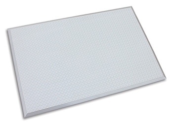 Ergomat Infinity Smooth Silver Anti-Fatigue Mat - 2'x10'