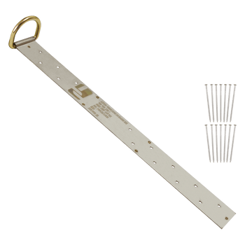 FallTech 17" Single-D Permanent Roof Anchor for Wood - 7434