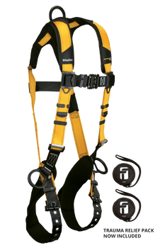 FallTech Journeyman Flex Aluminum 3D Standard Non-belted Harness Tongue Buckle Leg Adjustment - Universal - 7023B