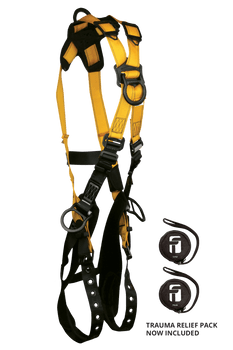 FallTech Journeyman Flex Aluminum 4D Cross-over Climbing Harness - Extra-Large - 7029BXL