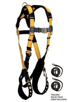 FallTech Journeyman Flex Steel 1D Standard Non-belted Harness Tongue Buckle Leg Adjustment - Extra-Small - 7021XS
