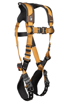 FallTech Advanced ComforTech Gel 1D Standard Non-belted Harness Tongue Buckle Leg Adjustment - Large - 7080BL