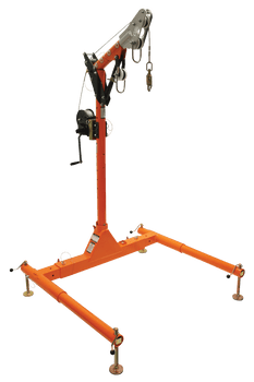 FallTech 5pc Confined Space Davit System with 12" to 29" Offset Davit Arm and Winch - 6050228W