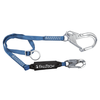 FallTech 6' ViewPack Tie-back Energy Absorbing Lanyard Single-leg with Aluminum Connectors - 825623A