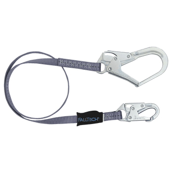 FallTech 3' Web Restraint Lanyard Fixed-length with Steel Connectors - 82033