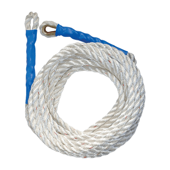 FallTech 50' Premium Polyester Blend Vertical Lifeline with Thimble-eye and Back Splice - 8151