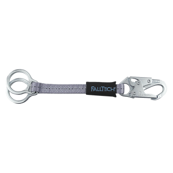 FallTech 18" Double D-ring Dorsal Extender with Steel Snap Hook - 83662D