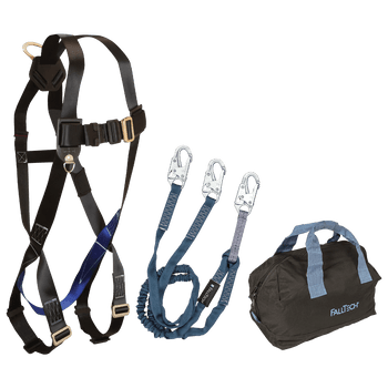 FallTech Harness and Lanyard 3-pc Kit Including Medium storage bag (7007 8259Y 5006MP) - KIT0759Y6P