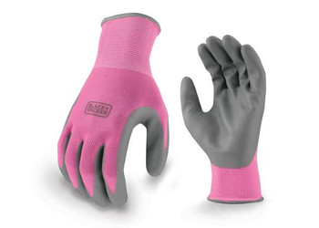 BLACK+DECKER Pink Ladies Foam Nitrile Grip Glove - BD512 - 12/Box