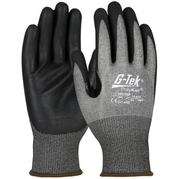 PIP G-Tek PolyKor Blended Glove with Nitrile Coated Foam Grip on Palm & Fingers - 16-854