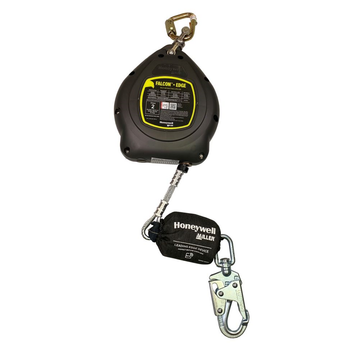 Miller Falcon+ Edge Kevlar 20 ft Class 2 Single-Leg SRL w/Load-Ind swivel snap, Zinc Plated Lifeline Connector - MFS-LES1-02/20FT