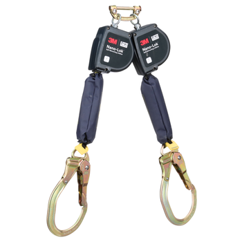 3M DBI-SALA 9 ft. Class 1  Nano-Lok XL Twin-Leg Self-Retracting Lifeline with Steel Rebar LockHook  - 3100614