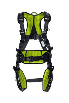 Miller H700 Construction Comfort 2 Point Harness w/ Tongue Buckle Leg Buckles and QC Chest Buckles H7CC2A0 - Size XS