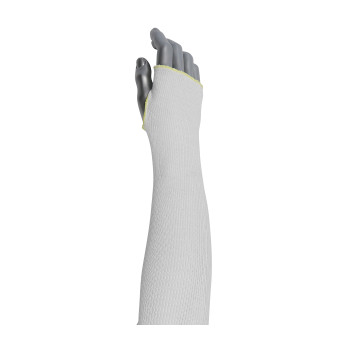 Kut Gard Single-Ply Pritex Blended Sleeve w/Antimicrobial Fibers  Smart-Fit & Thumb Hole - White - 144/EA - 330-PIP15-21PRIWPS18TH