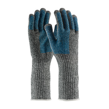 Kut Gard Dyneema Blended Slabbers Glove w/Extended Cuff & Double-Sided PVC Dot Grip - Gray - 1/DZ - 18-SD385