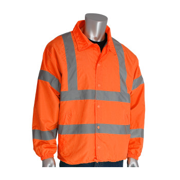 PIP Hi-Vis Cold Gear ANSI Type R Class 3 Classic Wind Breaker - Orange - 1/EA - 333-WB