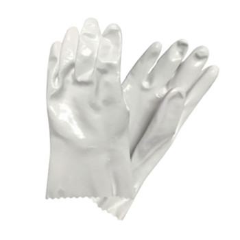 QRP PolyTuff CE Gloves Polyurethane Solvent Glove w/Cotton Lining - 13" - White - 1/PR - 330-PIP-550L