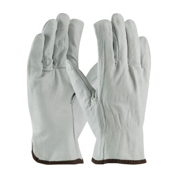 PIP Economy Grade Top Grain Cowhide Leather Drivers Glove - Straight Thumb - Natural - 1/DZ - 68-105