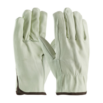 PIP Premium Grade Top Grain Cowhide Leather Drivers Glove - Straight Thumb - Natural - 1/DZ - 68-118