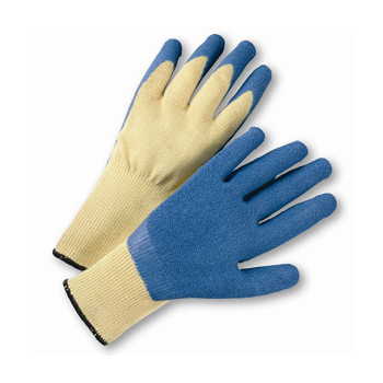 PIP Seamless Knit DuPont Kevlar Glove w/Latex Coated Crinkle Grip on Palm & Fingers - DISCONTINUED - Yellow - 1/DZ - 700KSLC