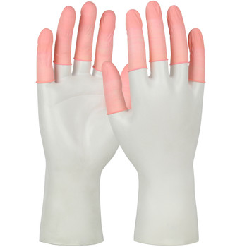 QRP Qualatex Anti-Static Vacuum Sealed Latex Finger Cots ISO 5 (Class 100) - Pink - 1/CS - 7C