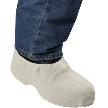 PIP Over-the-Shoe Foot 100% Cotton Fleece Wing Sock w/Elastic Top - Natural - 1/DZ - WS