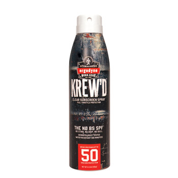 Ergodyne KREW'D 6353 SPF 50 Sunscreen Spray - 5.5oz - Single