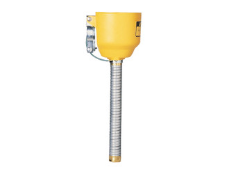 Justrite Bolt-On Funnel With Galvanized Hose For Type I Steel Safety Cans Only - 1" Od - 11089