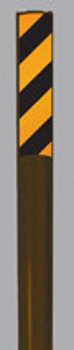 MARKER STAKES WITH Stickers Decal Orange Single-Sided Stake BROWN 1/Each - FMK834BROR